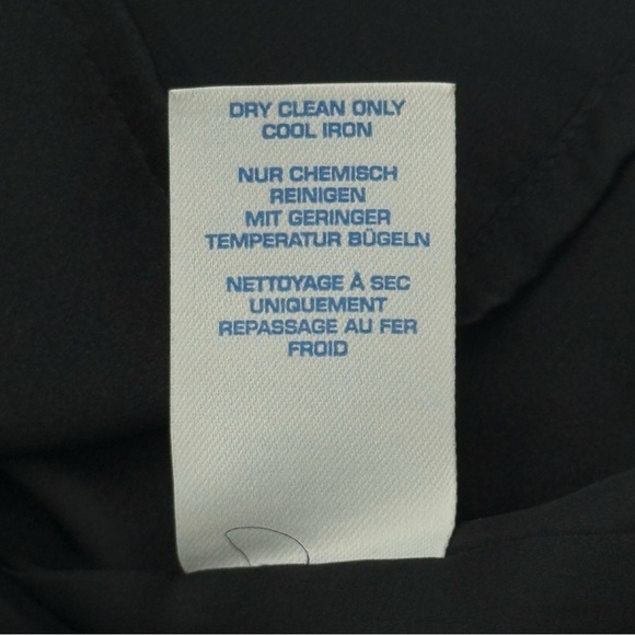 Boden Women’s Ponte Pencil Dress Polka Dot Sheer Mesh Sleeves Bow Black Size 4R - Picture 9 of 13